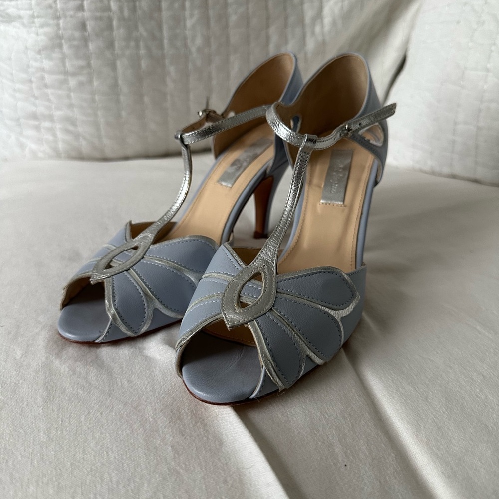 Rachel Simpson “Mimosa” Blue Shoes